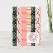 ハッピーバースデー折り畳みグリーティングカード カード (正面)