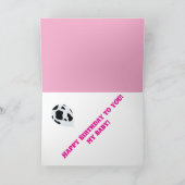 ハッピーバースデー折り畳みグリーティングカード カード (内部)