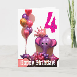 ハッピーバースデー折り畳みグリーティングカード カード