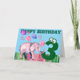 ハッピーバースデー折り畳みグリーティングカード カード