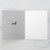 ハッピーバースデー折り畳みグリーティングカー空白のド内 カード (内部)