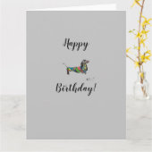 ハッピーバースデー折り畳みグリーティングカー空白のド内 カード (黄色い花)