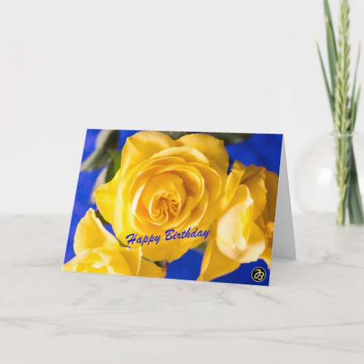 ハッピーバースデー折畳みカード シーズンカード (正面)