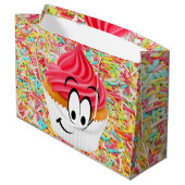 ハッピーバースデー抱き枕カップケーキ ラージペーパーバッグ (裏面アングル)