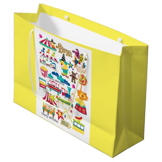 ハッピーバースデー抱き枕カーニバル回路 ラージペーパーバッグ (正面アングル)