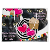 ハッピーバースデー抱き枕キャット ラージペーパーバッグ (正面)