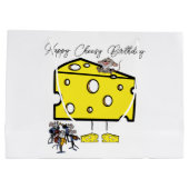 ハッピーバースデー抱き枕チーシー誕生日 ラージペーパーバッグ (裏面)