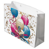 ハッピーバースデー抱き枕バルーン ラージペーパーバッグ (裏面アングル)