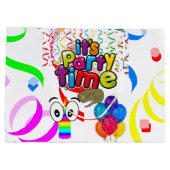 ハッピーバースデー抱き枕パーティー時間 ラージペーパーバッグ (裏面)