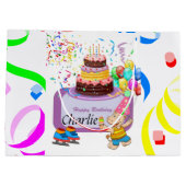 ハッピーバースデー抱き枕ヒポタムス ラージペーパーバッグ (裏面)