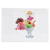 ハッピーバースデー抱き枕フェアリーアイスクリーム ラージペーパーバッグ (裏面)