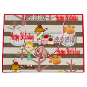 ハッピーバースデー抱き枕犬を飼いに行こう ラージペーパーバッグ (正面)