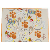 ハッピーバースデー抱き枕犬を飼いに行こう ラージペーパーバッグ (裏面)