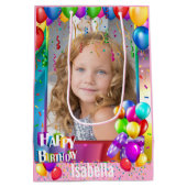 ハッピーバースデー抱き枕追加ガールズ名 ミディアムペーパーバッグ (裏面)