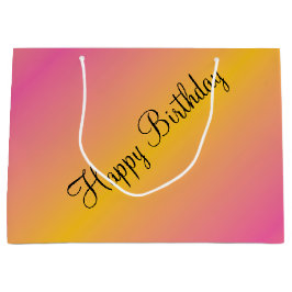 ハッピーバースデー抱き枕 ラージペーパーバッグ