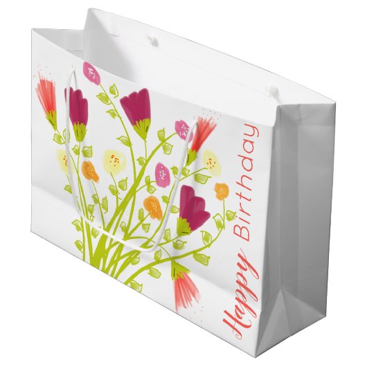 ハッピーバースデー抱き枕 ラージペーパーバッグ (正面アングル)