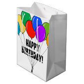 ハッピーバースデー抱き枕（色気球） ミディアムペーパーバッグ (裏面アングル)