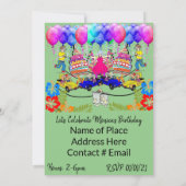 ハッピーバースデー招待状オーバーザヒル 招待状 (裏面)