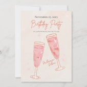 ハッピーバースデー招待状カード 招待状 (正面)