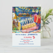 ハッピーバースデー招待状パーティー 招待状 (スタンド正面)