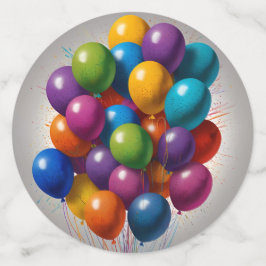 ハッピーバースデー招待状 コンフェッティ