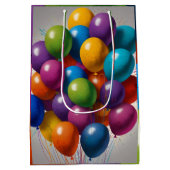 ハッピーバースデー招待状 ミディアムペーパーバッグ (裏面)