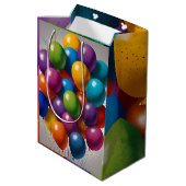 ハッピーバースデー招待状 ミディアムペーパーバッグ (裏面アングル)