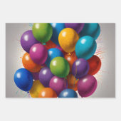 ハッピーバースデー招待状 ラッピングペーパーシート (正面2)