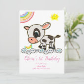 ハッピーバースデー招待状 招待状 (スタンド正面)