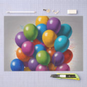 ハッピーバースデー招待状 薄葉紙 (クラフト)