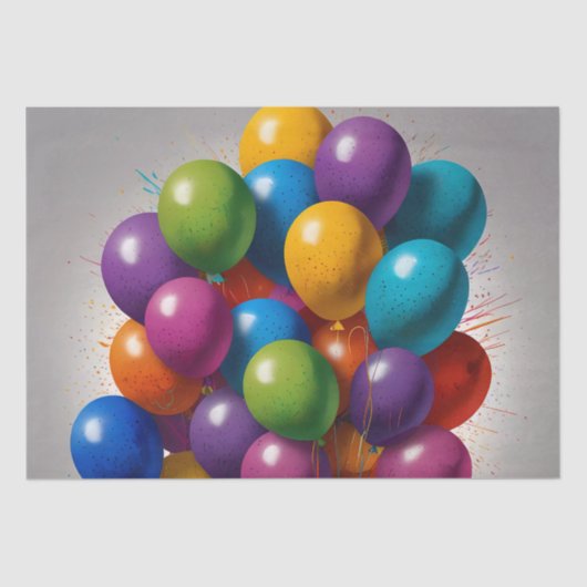 ハッピーバースデー招待状 薄葉紙 (正面)