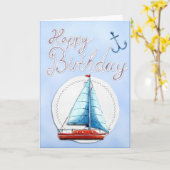 ハッピーバースデー挨拶 カード (黄色い花)