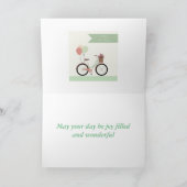 ハッピーバースデー挨拶 カード (内部)