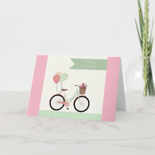 ハッピーバースデー挨拶 カード (正面)