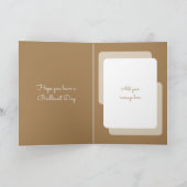 ハッピーバースデー撮影it簡単猫photo brown カード (内部)