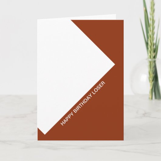 ハッピーバースデー敗者 カード (正面)