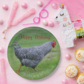 ハッピーバースデー散歩鶏 ペーパープレート (パーティー)