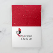 ハッピーバースデー文字及び金ゴールド紙吹雪 カード (内部)