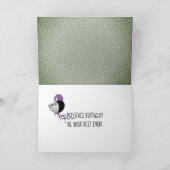 ハッピーバースデー文字水玉模様 カード (内部)