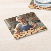 ハッピーバースデー文法 スクエアペーパーコースター (アングル)