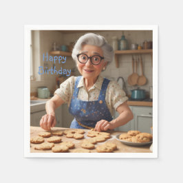 ハッピーバースデー文法 スタンダードカクテルナプキン