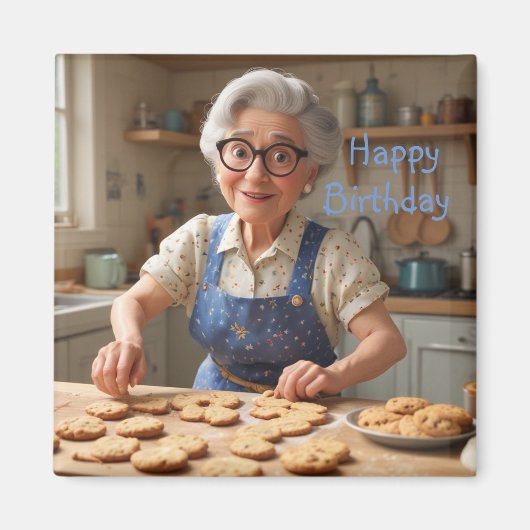 ハッピーバースデー文法 マグネット (正面)