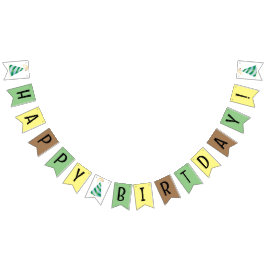 ハッピーバースデー旗 バンティングフラッグ