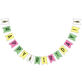 ハッピーバースデー旗 バンティングフラッグ