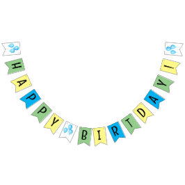 ハッピーバースデー旗 バンティングフラッグ