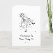 ハッピーバースデー日本の女 カード (裏面)