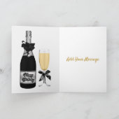 ハッピーバースデー日 – 折り畳みグリーティングカード カード (内部)