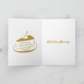 ハッピーバースデー日 – 折り畳みグリーティングカード カード (内部)