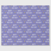 ハッピーバースデー星 ラッピングペーパー (フラット)