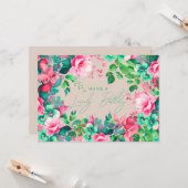 ハッピーバースデー春ガーデンフローラ カード (正面/裏面インサイチュ)